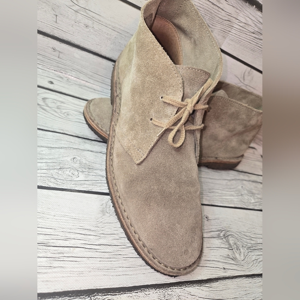 Rhodes Made in Italy Suede Chukka Boots Desert Style Crepe Sole Size 10 - Picture 7 of 16
